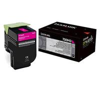 Lexmark 70C0H30 Original Lexmark 700H3 High Yield Magenta Toner Cartridge, 3K Page Yield