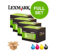 Lexmark 80C2XK0/Y0 Full Set Original Toners (4 Pack)
