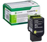 Lexmark C232HY0 Yellow High Capacity Toner Cartridge (Original)