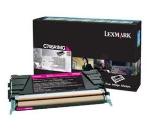LEXMARK C746 C748 7K toner cartridge magenta standard capacity 7.000 pages 1-pack With returnprogram