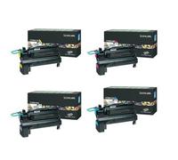 Lexmark C746H2KG/C746A2CG/YG Full Set Original High Capacity Toners (4 Pack)