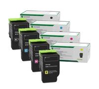 1 Full Set Lexmark 78C2XK0 Black and 1 x Colour Set 78C2XC0/M0/Y0 Original Extra High Capacity Return Program Toner Cartridges