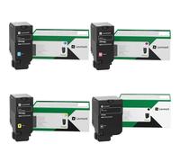 Lexmark CX730DE Printer Toner Cartridges (4 Pack) -71C2HK0 Multipack Original