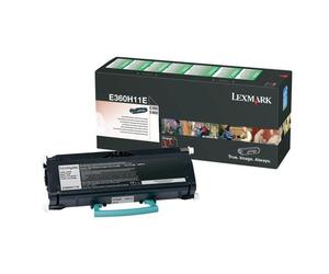 Lexmark E360H11E. Black toner page yield: 9000 pages Printing colours: Black Quantity per pack: 1 pc(s)