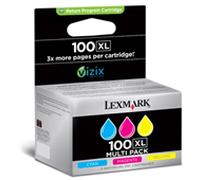 Lexmark 014N0850 Original Lexmark 100XL High Capacity C/M/Y Multipack Return Program Ink Cartridges C/M/Y - 014N0850E