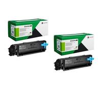 Lexmark B342000 Black Original Standard Capacity Return Program Laser Toner Cartridge Twin Pack (2 Pack)