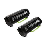 Lexmark MS410d Printer Toner Cartridges (2 Pack) -50F2H0E Multipack Original