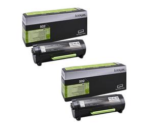 Lexmark MS410d Printer Toner Cartridges (2 Pack) -50F2000 Multipack Original