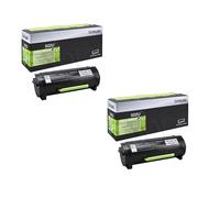 Lexmark MS510dn Printer Toner Cartridges (2 Pack) -50F2U0E Multipack Original