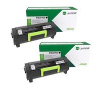 Lexmark MX517de Printer Toner Cartridges (2 Pack) -51B2H00 Multipack Original