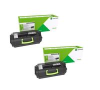 Lexmark MX811dme Printer Toner Cartridges (2 Pack) -62D2X0E Multipack Original
