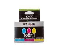 Lexmark No.100XL Combo Pack Ink Cartridge - Cyan/Magenta/Yellow