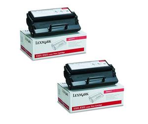 Lexmark Optra E322n Printer Toner Cartridges (2 Pack) -08A0477 Multipack Original