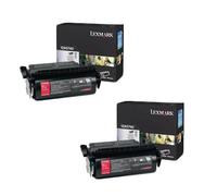 Original Lexmark Optra T610 Printer Toner Cartridges (2 Pack) -12A5740 Multipack