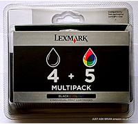 LEXMARK Pack of 2 Ink Cartridges No. 4 + No. 5 - black + colour