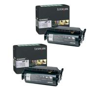 Lexmark T622 Printer Toner Cartridges (2 Pack) -12A6860 Multipack Original
