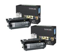 Lexmark X634dte Printer Toner Cartridges (2 Pack) -12A7465 Multipack Original