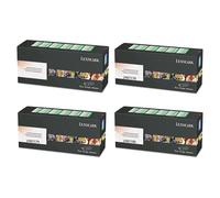 Lexmark XC2235 Printer Toner Cartridges (4 Pack) -24B7181 Multipack Original