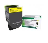 Lexmark 71B20Y0 Yellow Original Toner Cartridge, Yellow