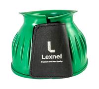 Lexnel Rubber Horse Bell Boots - Durable Overreach Protection & Secure Hook-and-Loop Closure (S-Green)