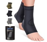 Lexniush 2 Pack Ankle Support for Sprained Ankle, Plantar Fasciitis Relief Achilles Tendonitis Support, Ankle Braces for Men & Women, Ankle Compression Socks Support for Ligament Damage, Sports