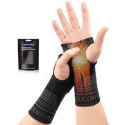 Lexniush 2 Pack Wrist Supports for Arthritis, Left/Right Hand Wrist Brace for Men Women, Wrist Compression Sleeve for Tendonitis, Carpal Tunnel, RSI, Sprained, Hand Brace Supports for Sports, Gym, S