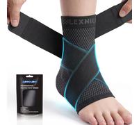 Lexniush Ankle Support, Adjustable Ankle Brace for Plantar Fasciitis, Sprained Ankle, Achilles Tendonitis, Ligament Damage, Compression Ankle Strap Support for Men & Women Sports, Running L