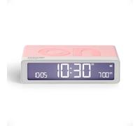 Lexon Flip Classic Pantone Digital Alarm Clock with Reversible On/Off Faces, Rechargeable bedside clock with LCD display, Touch Sensor for Snooze & Light function - Pink Quartz