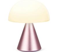 Lexon Mina M Mushroom Lamp - Portable Bedside Light for Bedrooms, Kids & Nursery - 9 LED Color Rechargeable Table Lamp with 24h Light & Dimmer, Medium - Pink