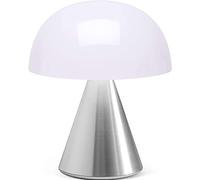 Lexon Mina M Mushroom Lamp - Portable Bedside Light for Bedrooms, Kids & Nursery - 9 LED Color Rechargeable Table Lamp with 24h Light & Dimmer, Medium - Alu Poli