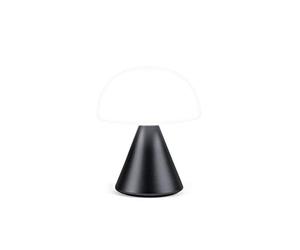 Lexon Mina Small Mushroom Lamp - LED Portable Bedside Light for Bedrooms, Kids & Nursery - Rechargeable with 12h Autonomy & Memory Dimmer, Aluminum - Gun Metal