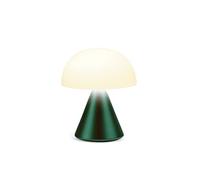 Lexon MINA Wireless Rechargeable Mini Mushroom Lamp, LED Table Lamp, Bedside Lamp, Dimmable, Up to 12 Hours Battery Life - Dark Green