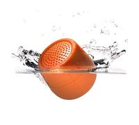 Lexon Mino X Floating Bluetooth Speaker, IPX7 Water Resistant, Rechargeable & Pairable - Orange