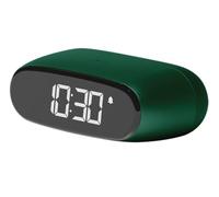Lexon Minut Mini Compact Alarm Clock with VA LCD Screen, Touch Control, Snooze Function and Backlight, Rechargeable Battery, Aluminium Finish (Aluminium Polished)