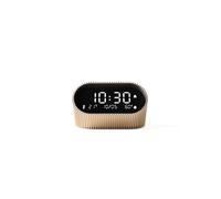 Lexon Ray Alarm Clock with Indoor Thermometer & Hygrometer - Tilt to Activate Alarm Technology - Snooze Function & Choice of Alarm Melodies (Gold)