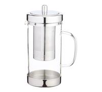 KitchenCraft Le'Xpress Stainless Steel/Glass Teapot with Infuser, 1 Litre