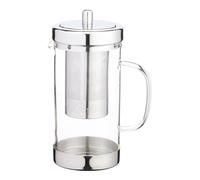 Le'Xpress Stainless Steel & Glass Infuser Teapot in Clear Le'Xpress Clear