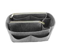 LEXSION Bag Organiser Felt Insert with Zipper for Carry Bag for Speedy Neverfull PM MM, Large