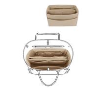LEXSION Felt Insert Bag Organizer Bag In Bag For Handbag Purse Organizer Fits Speedy Neverful, 2-Beige, L