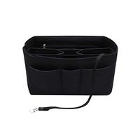 LEXSION Felt Insert Fabric Purse Organiser Bag, Bag Insert In Bag with Zip Inner Pocket Fits Neverfull Speedy 8010 Black M