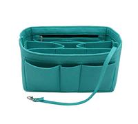 LEXSION Felt Insert Fabric Purse Organiser Bag, Bag Insert In Bag with Zip Inner Pocket Fits Neverfull Speedy 8010 Lake Blue L