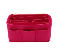 LEXSION Felt Purse Insert Bag Organizer Bag In Bag For Handbag Purse Organizer Fits Speedy Neverfull red Size: L