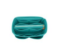 LEXSION Felt Purse Insert Handbag Organizer Bag in Bag Organizer with Zipper Wallet Bag 8021 Lake Blue L, Lake Blue, L