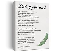 LEXSIVO Dust If You Must Print Canvas Wall Art Home Decor Dust If You Must But Wouldn抰 It Be Better Painting 12x15 Canvas Poster Framed Ready to Hang