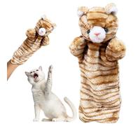 Lexsyn Cat Wrestling Glove, Cat Rag Dolls Wrestler, Interactive Kitten Hand Puppet for Sensory Stimulation & Mental Training