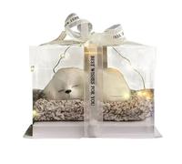 Lexsyn Plush Animals Simulation - Plush Dog with Educational Bell - Interactive Decorative Model for Office, Shelf Living Room or Bedside Table Bedroom