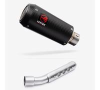 Lextek Carbon Fibre CP9C Exhaust 180mm with Link Pipe compatible with Yamaha Tenere 700 (19-23)