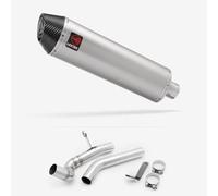 Lextek Matt Stainless Steel RP1GL 400mm with Link Pipe compatible with BMW F 750 GS 2018-2024