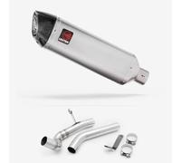 Lextek Matt Stainless Steel VP1 300mm with Link Pipe compatible with BMW F 750 GS 2018-2024