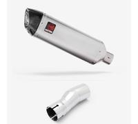 Lextek Matt Stainless Steel VP1 300mm with Link Pipe compatible with Cf moto MT 450 2023-2024